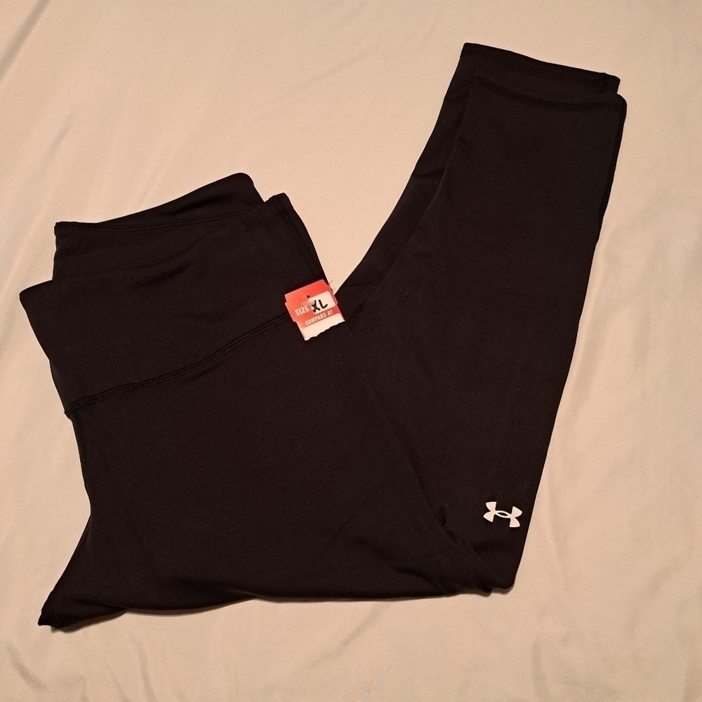 Under Armour black compression leggings size XL NEW